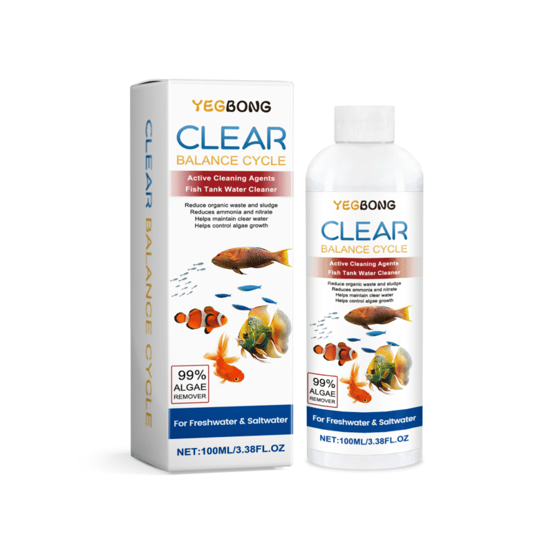 Yegbong Aquarium Water Clarifier: Stain & Sludge Remover, Algae Control for Clear Water