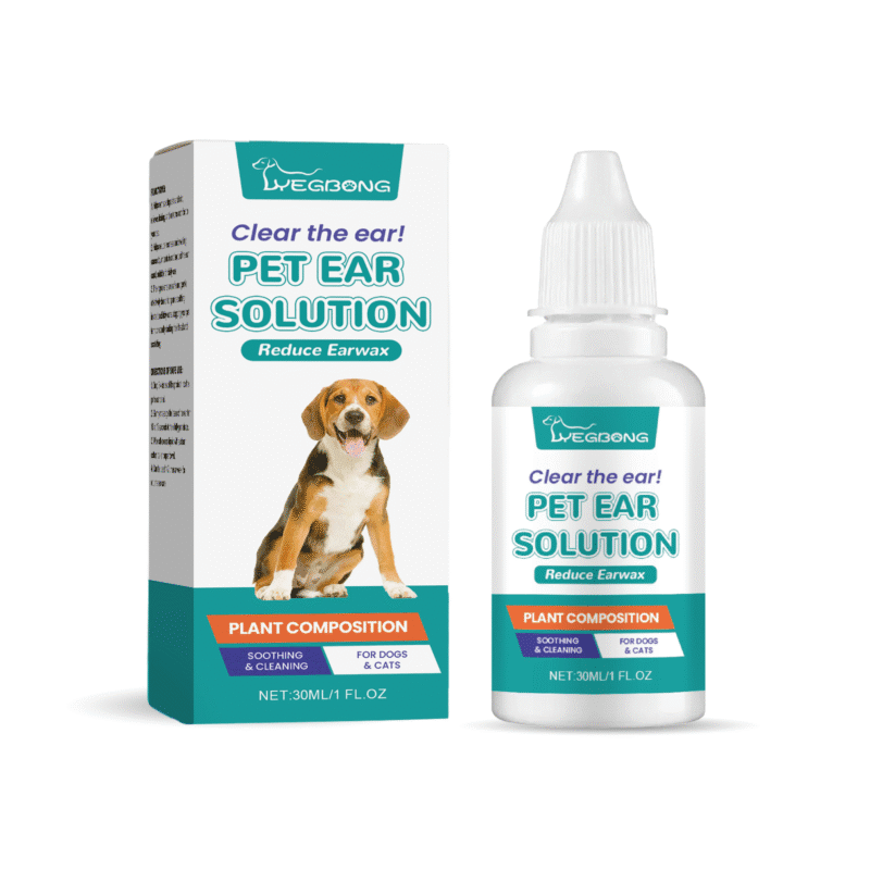 Yegbong Gentle Ear Wash for Cats and Dogs - Cleans, Soothes, and Moisturizes Ears