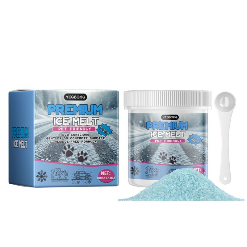 Yegbong Pet Ice Melt for Cats & Dogs - Paw Protection, Non-Slip Safety