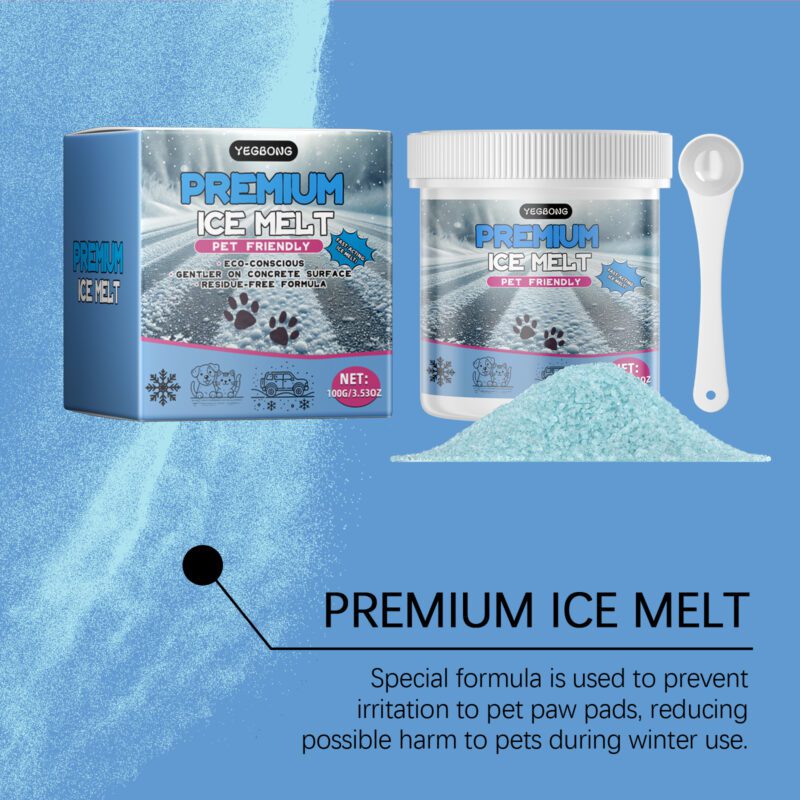 Yegbong Pet Ice Melt for Cats & Dogs - Paw Protection, Non-Slip Safety - Image 3
