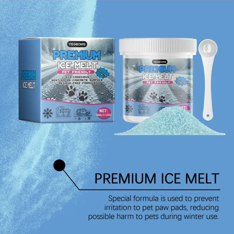 Yegbong Pet Ice Melt for Cats & Dogs - Paw Protection, Non-Slip Safety - Image 3