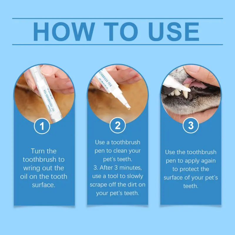 Yegbong Pet Oral Care Toothbrush - Teeth Cleaning, Tartar Removal & Fresh Breath Maintenance - Image 6