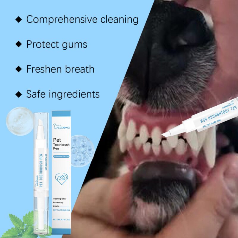 Yegbong Pet Oral Care Toothbrush - Teeth Cleaning, Tartar Removal & Fresh Breath Maintenance - Image 3