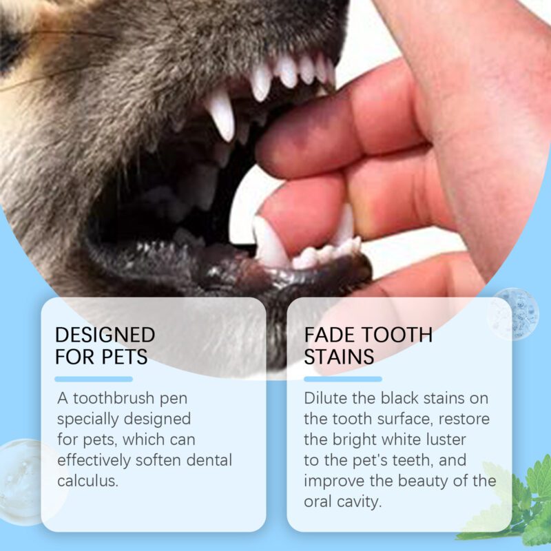 Yegbong Pet Oral Care Toothbrush - Teeth Cleaning, Tartar Removal & Fresh Breath Maintenance - Image 4