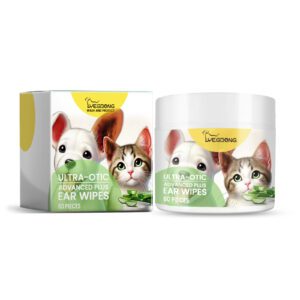 Yegbong Cat & Dog Ear Cleaning Pads - Gentle, Soothes Discomfort & Cleans Wax
