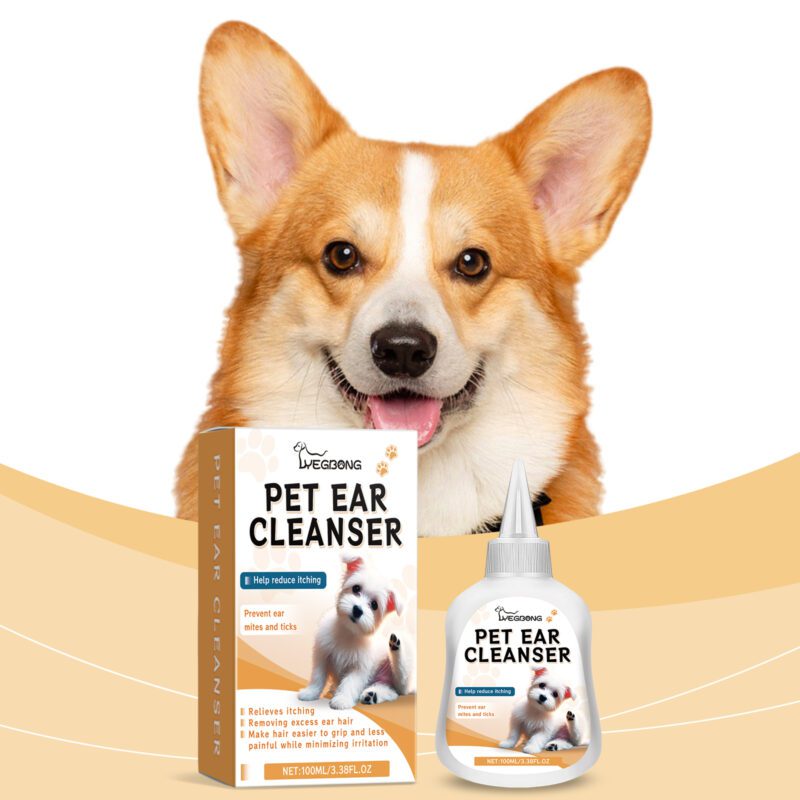 Yegbong Pet Ear Cleaner for Cats and Dogs - Gentle Ear Dirt Cleaning Solution - Image 2