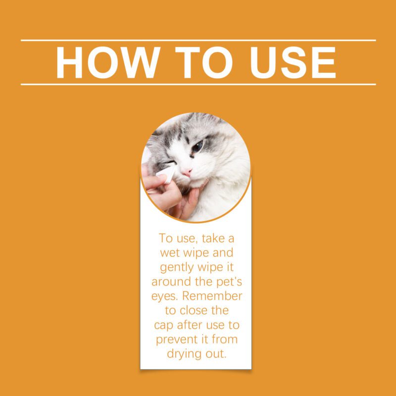 Yegbong Pet Eye Cleaning Wipes for Dogs and Cats - Tear Stain Removal - Image 6