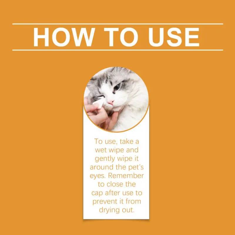 Yegbong Pet Eye Cleaning Wipes for Dogs and Cats - Tear Stain Removal - Image 6
