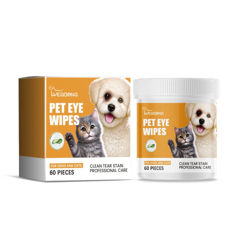 Yegbong Pet Eye Cleaning Wipes for Dogs and Cats - Tear Stain Removal