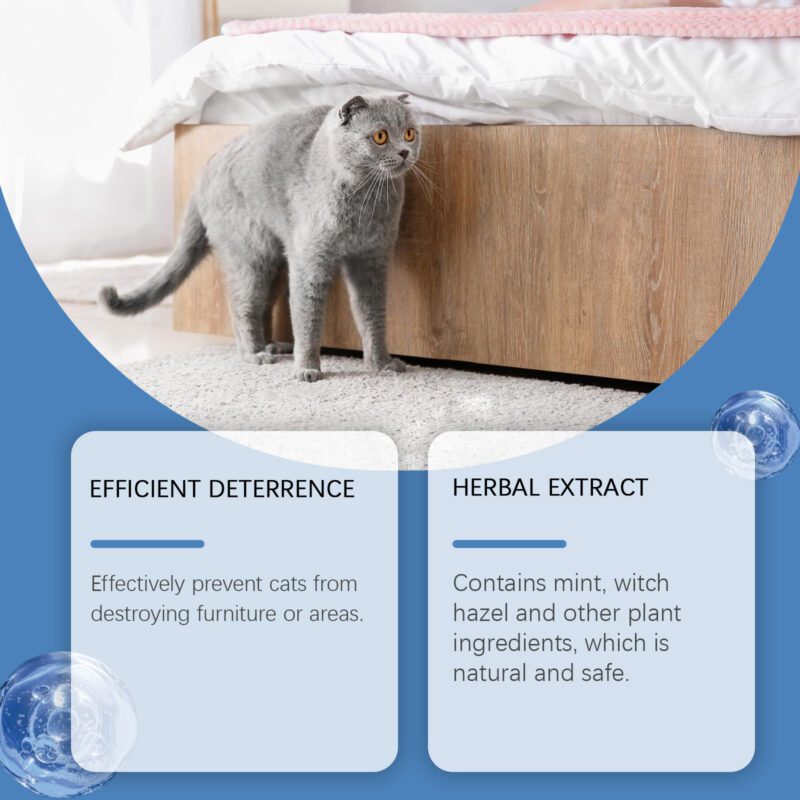 Yegbong Cat Urine Deterrent Spray - Gentle Formula to Stop Cats from Peeing on Bed - Image 4