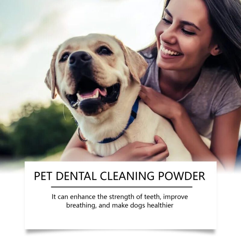 Yegbong Dog Teeth Cleaning Powder - Gently Removes Tartar Stains & Freshens Breath - Image 3