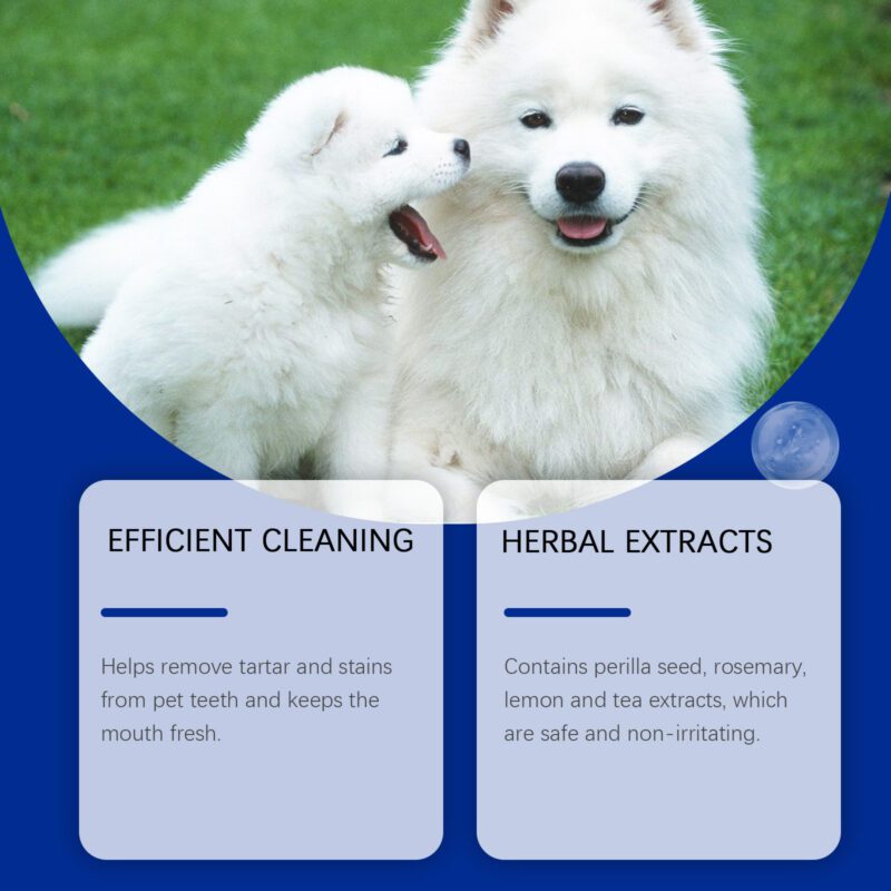 Yegbong Dog Teeth Cleaning Powder - Gently Removes Tartar Stains & Freshens Breath - Image 4