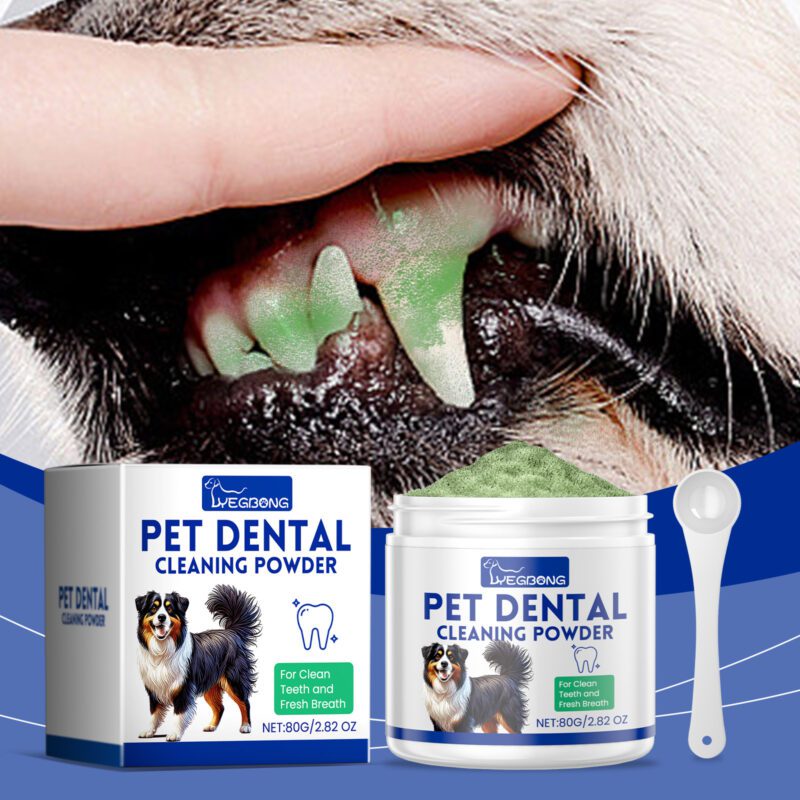 Yegbong Dog Teeth Cleaning Powder - Gently Removes Tartar Stains & Freshens Breath - Image 2