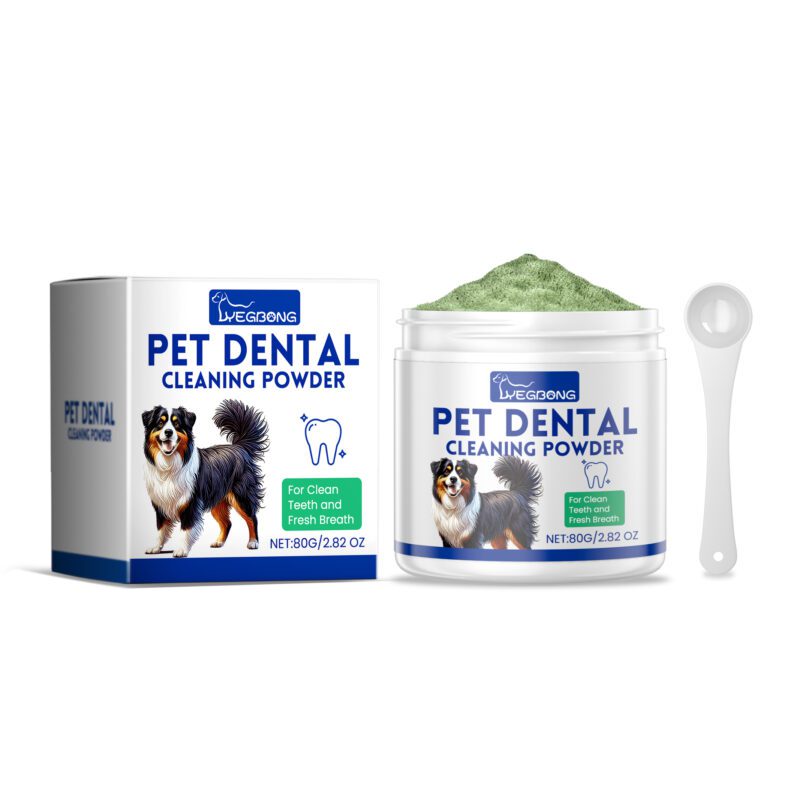 Yegbong Dog Teeth Cleaning Powder - Gently Removes Tartar Stains & Freshens Breath
