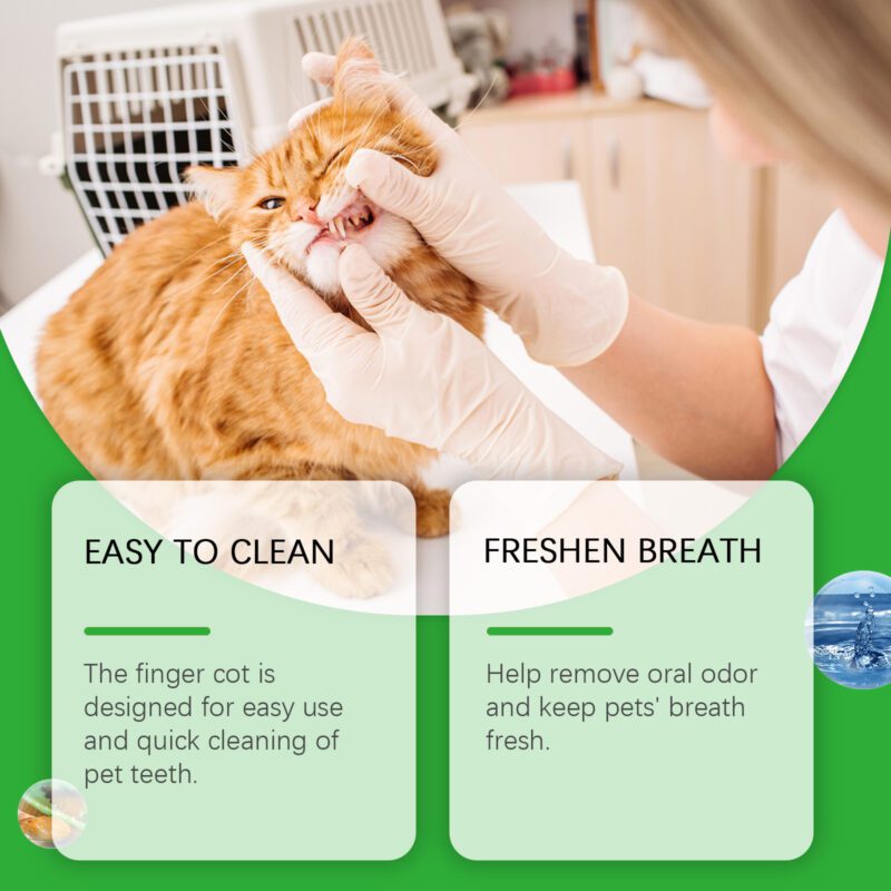 Yegbong Dog & Cat Tooth Wipes for Tartar Control, Stain Removal, Fresh Breath - Image 4