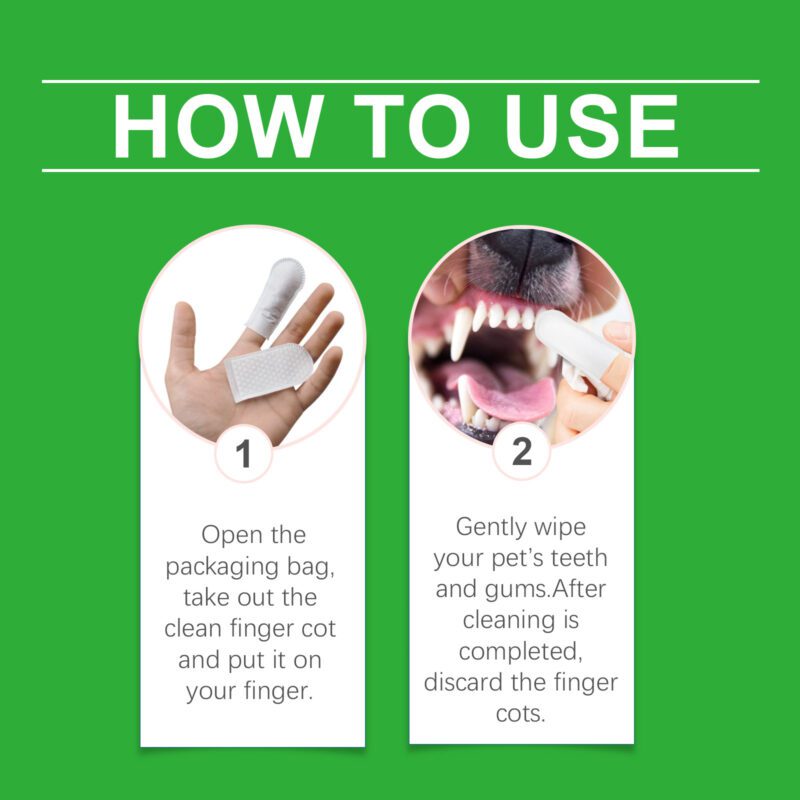 Yegbong Dog & Cat Tooth Wipes for Tartar Control, Stain Removal, Fresh Breath - Image 6