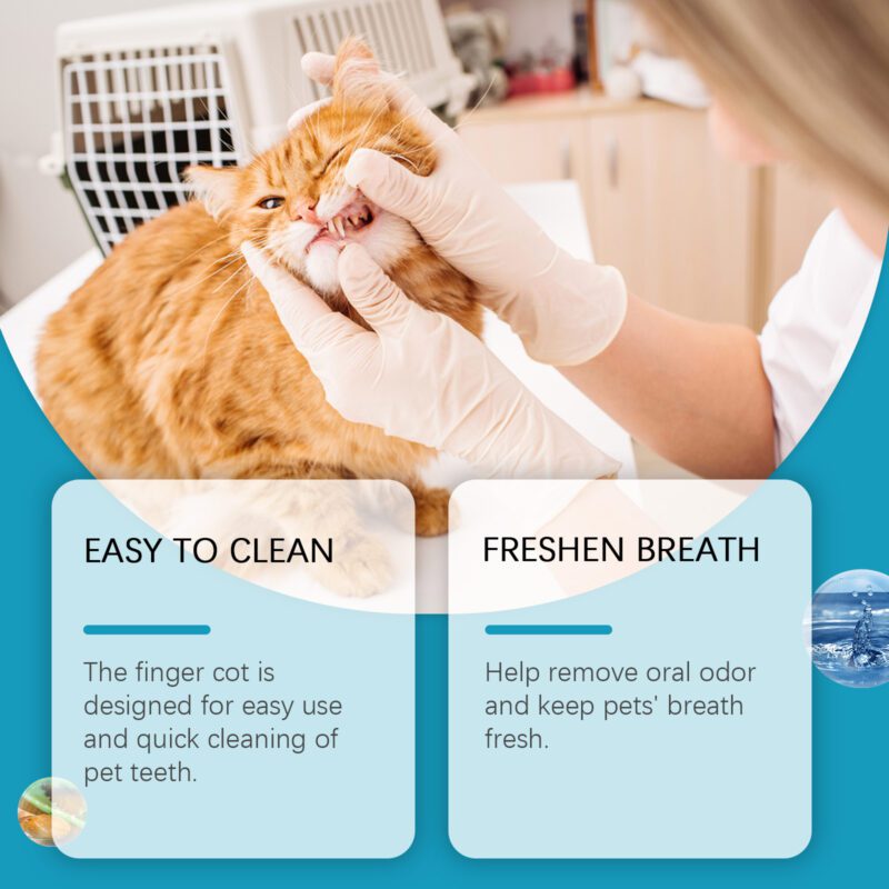 Yegbong Cat Dog Tooth Wipes: Tartar Removal, Teeth Cleaning, Fresh Breath - Image 3