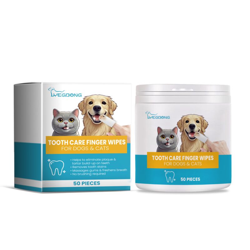 Yegbong Cat Dog Tooth Wipes: Tartar Removal, Teeth Cleaning, Fresh Breath