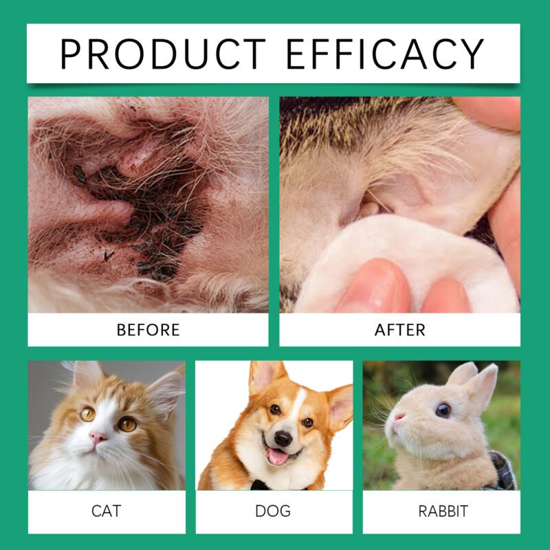Yegbong Pet Ear Cleaner for Cats & Dogs - Gentle Decontamination & Care - Image 4