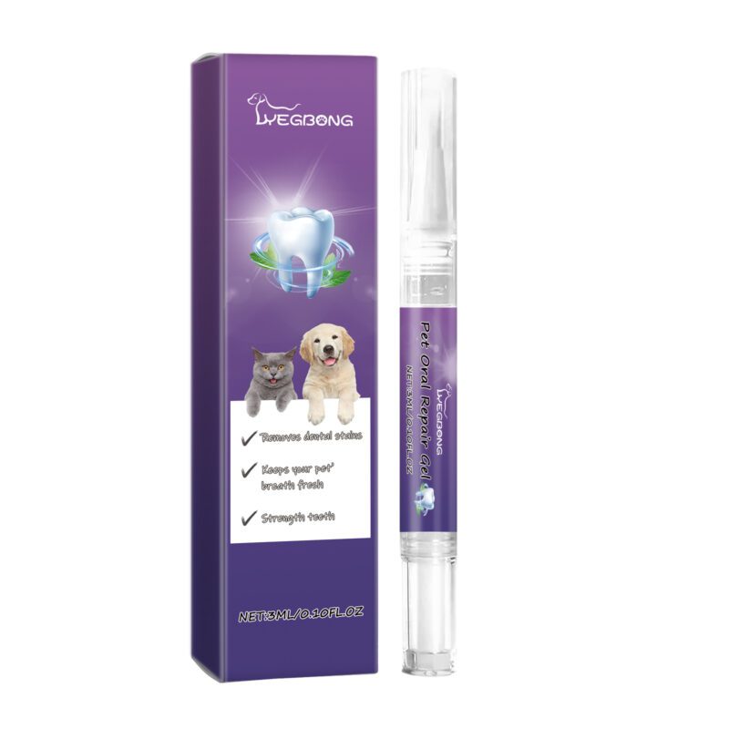 Yegbong Pet Oral Repair Gel - Tooth Stain Remover for Yellow Teeth, Daily Dental Care