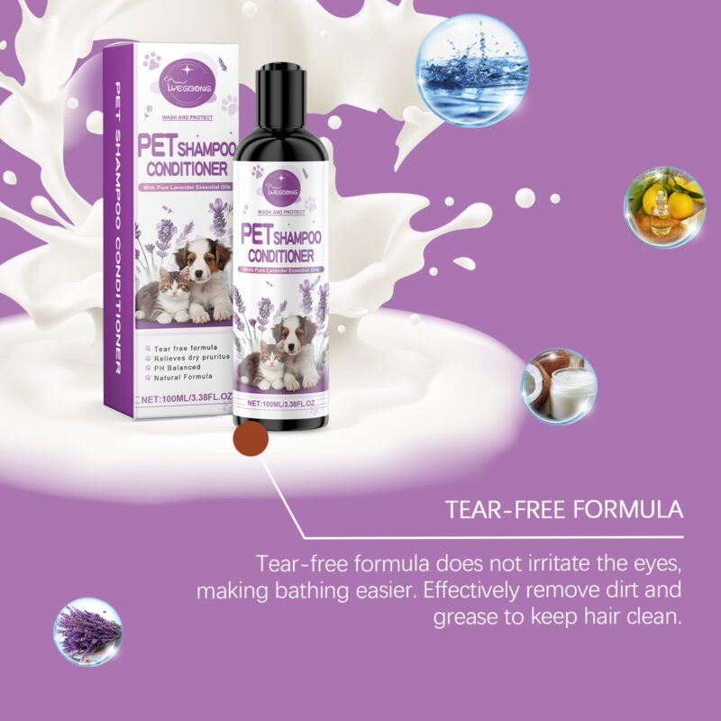 Yegbong Lavender Pet Shampoo for Dogs and Cats - Gentle Cleaning, Soft Coat & Fragrance - Image 4