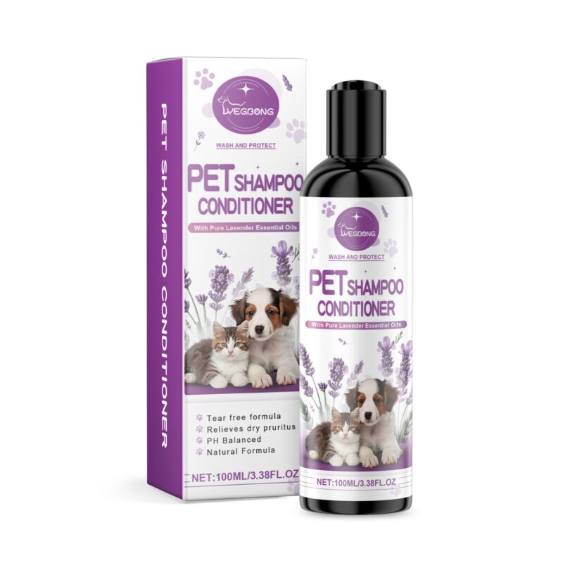 Yegbong Lavender Pet Shampoo for Dogs and Cats - Gentle Cleaning, Soft Coat & Fragrance