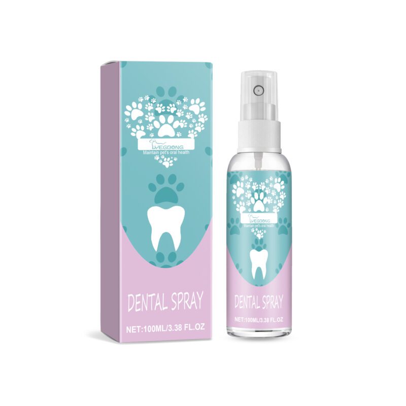 Yegbong Pet Tooth Spray for Dogs and Cats - Teeth Cleaning, Stain Removal & Brightening