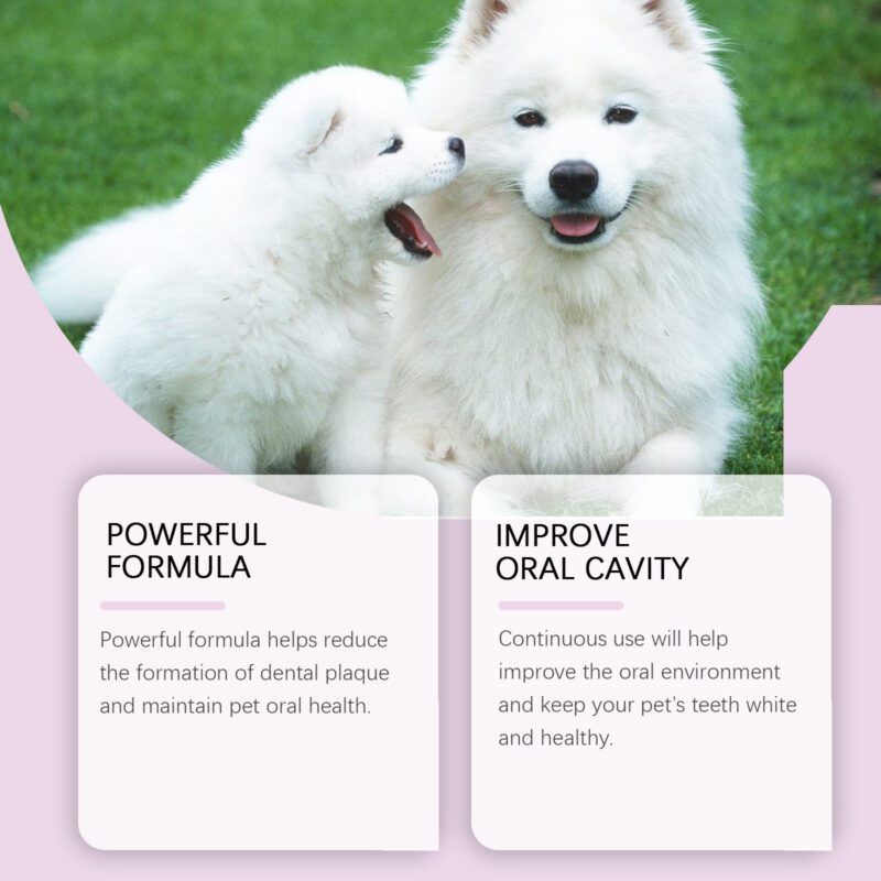Yegbong Pet Tooth Spray for Dogs and Cats - Teeth Cleaning, Stain Removal & Brightening - Image 4
