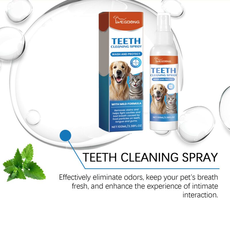 Yegbong Pet Breath Freshener Spray - Fights Bad Breath & Supports Pet Dental Health - Image 4