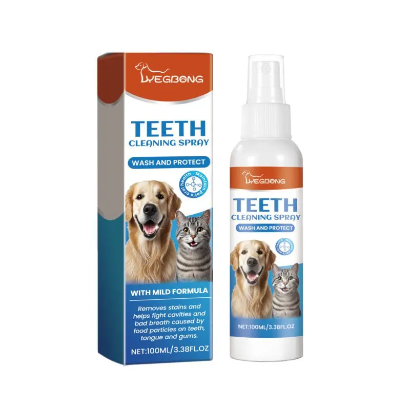 Yegbong Pet Breath Freshener Spray - Fights Bad Breath & Supports Pet Dental Health