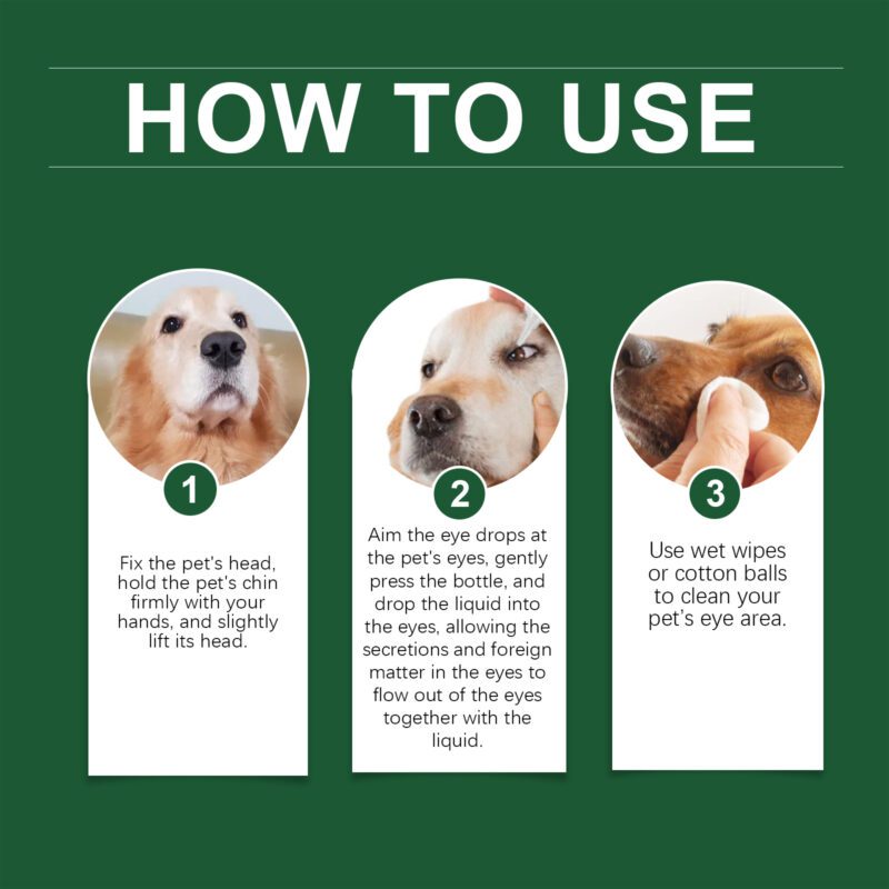 Yegbong Pet Eye Drops for Dogs and Cats - Tear Stain Remover & Eye Cleaning Solution - Image 6
