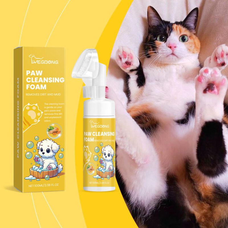Yegbong Pet Paw Foam Cleanser: Deep Cleaning, Moisturizing & Soothing for Dogs & Cats - Image 2