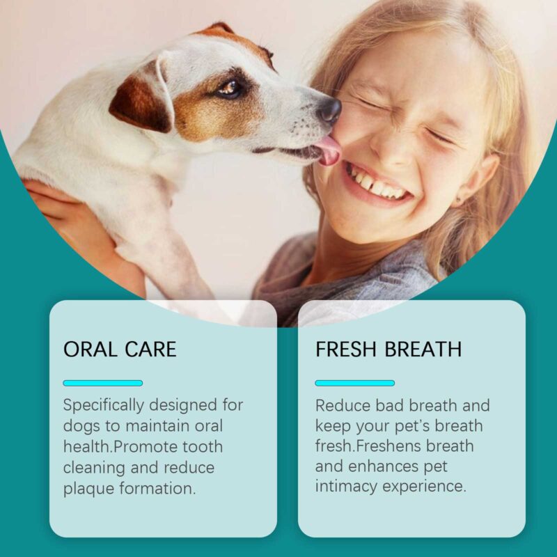 Yegbong Dog Mouthwash for Tartar Removal, Bad Breath Control & Dental Hygiene - Image 3