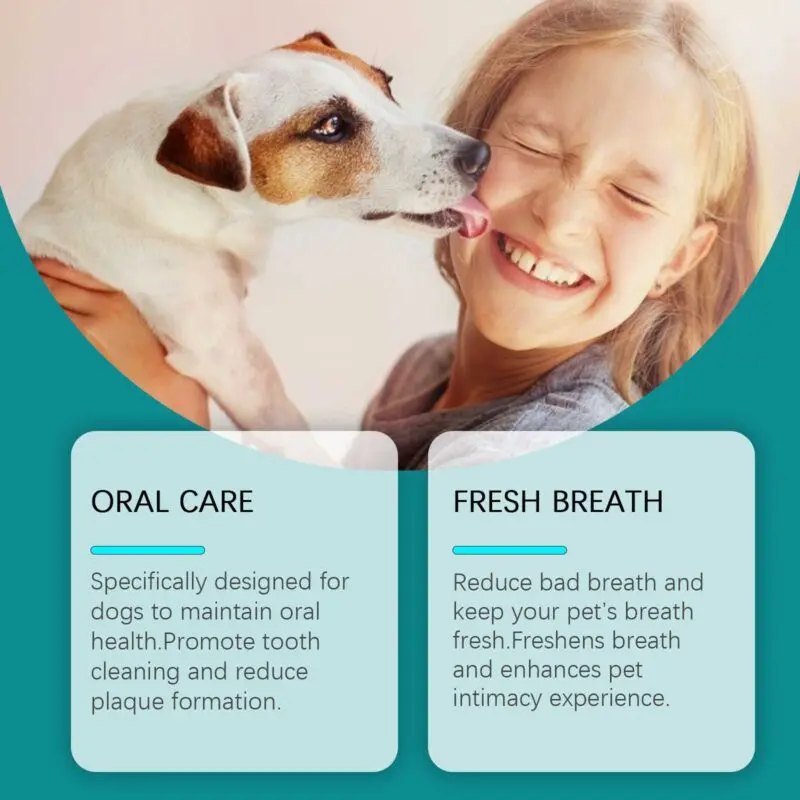 Yegbong Dog Mouthwash for Tartar Removal, Bad Breath Control & Dental Hygiene - Image 3