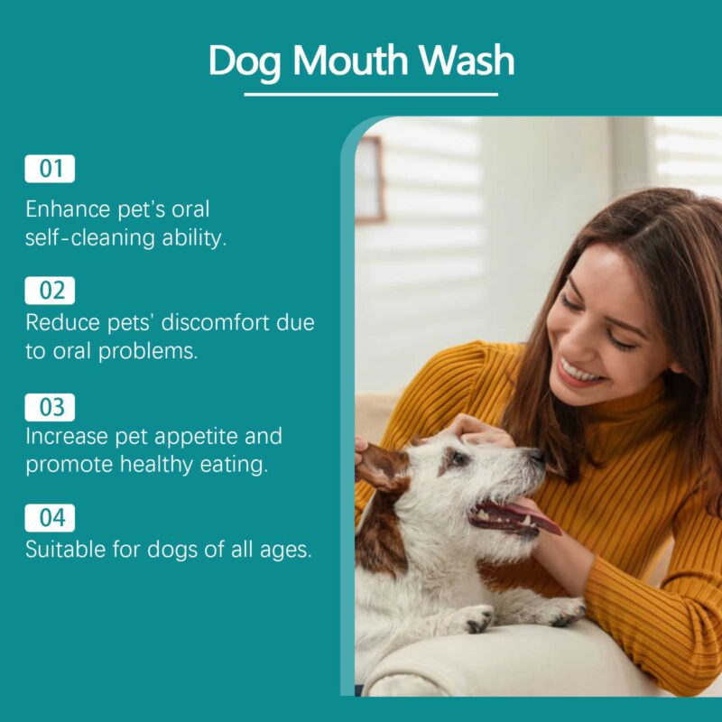 Yegbong Dog Mouthwash for Tartar Removal, Bad Breath Control & Dental Hygiene - Image 4
