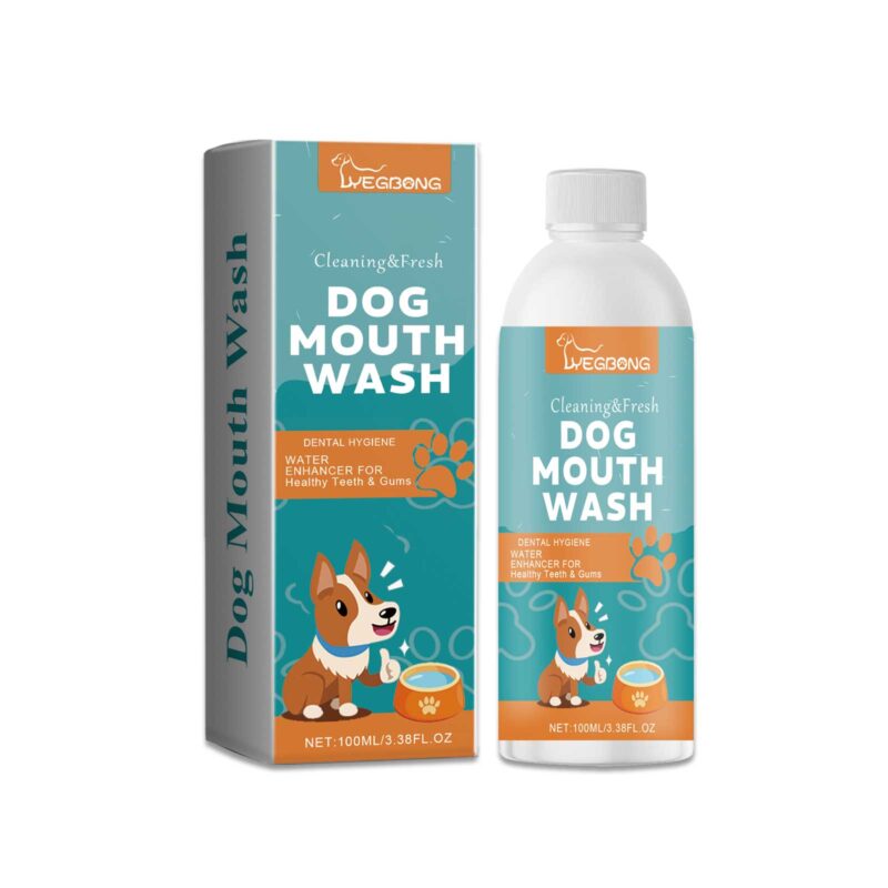 Yegbong Dog Mouthwash for Tartar Removal, Bad Breath Control & Dental Hygiene