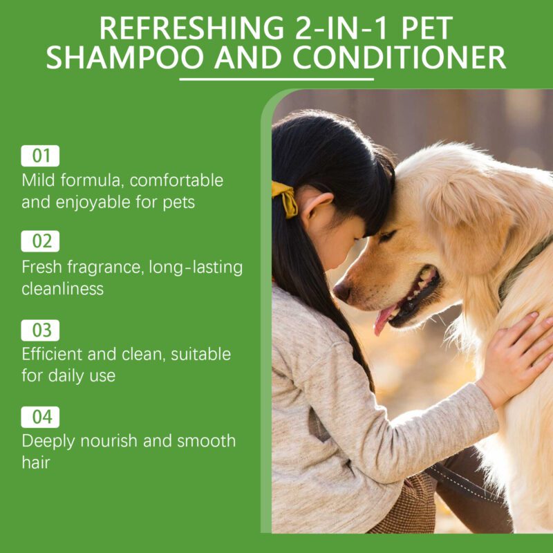 Yegbong 2-in-1 Dog & Cat Shampoo: Long-Lasting Fragrance Deep Cleaning - Image 4