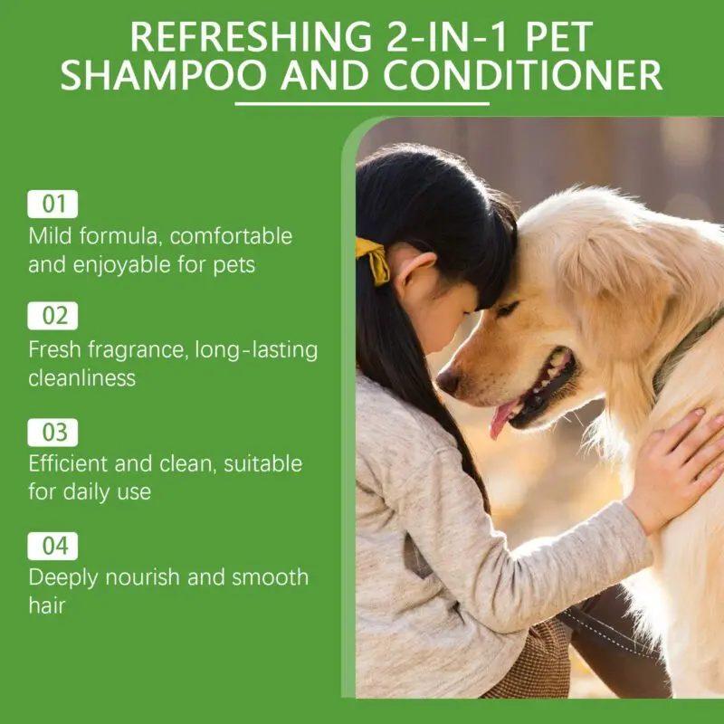 Yegbong 2-in-1 Dog & Cat Shampoo: Long-Lasting Fragrance Deep Cleaning - Image 4