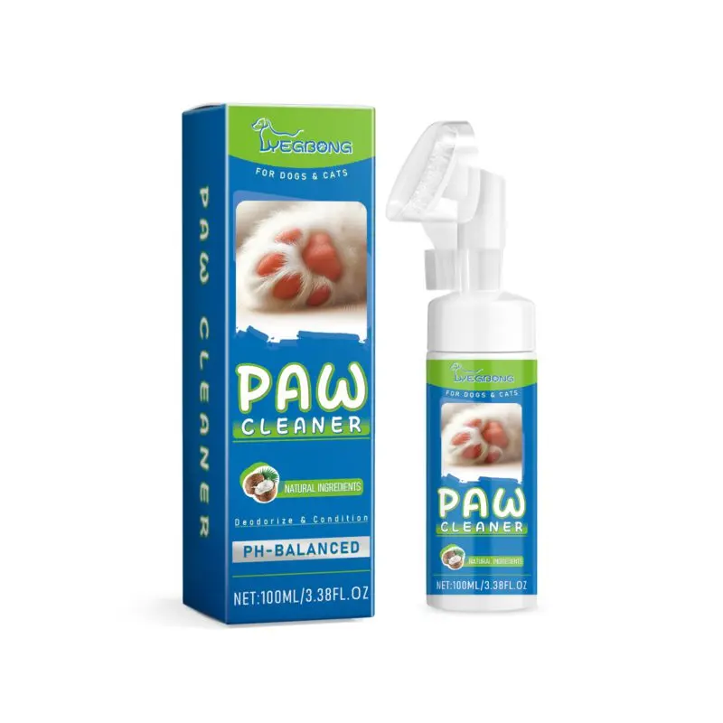 Yegbong Pet Paw Cleaner Foam for Dogs & Cats - Gentle Washing and Moisturizing Care