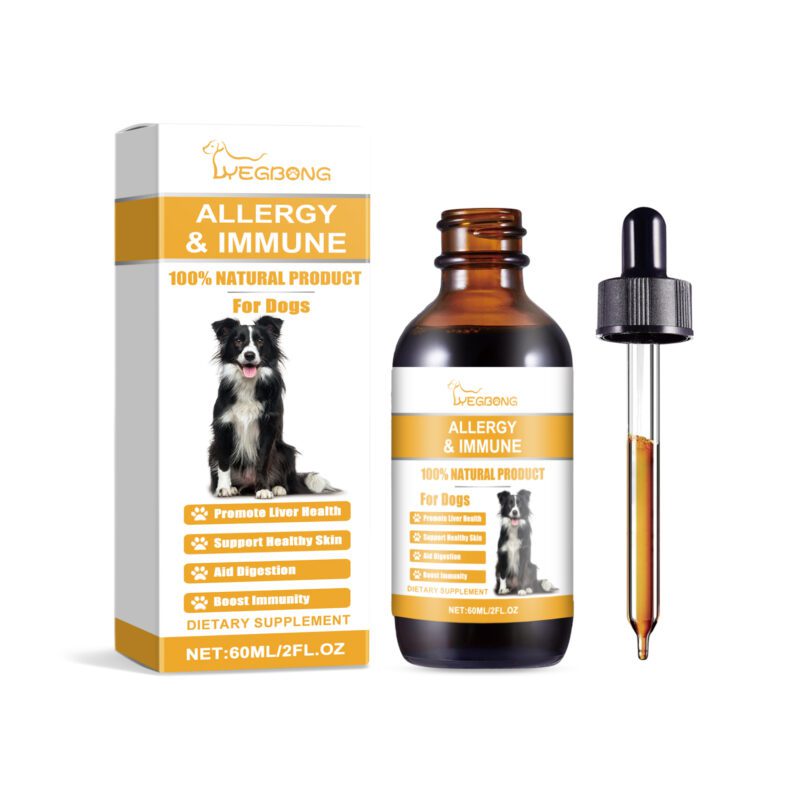 Yegbong Dog Allergy Support Drops - Nutritional Supplement for Canine Body Care