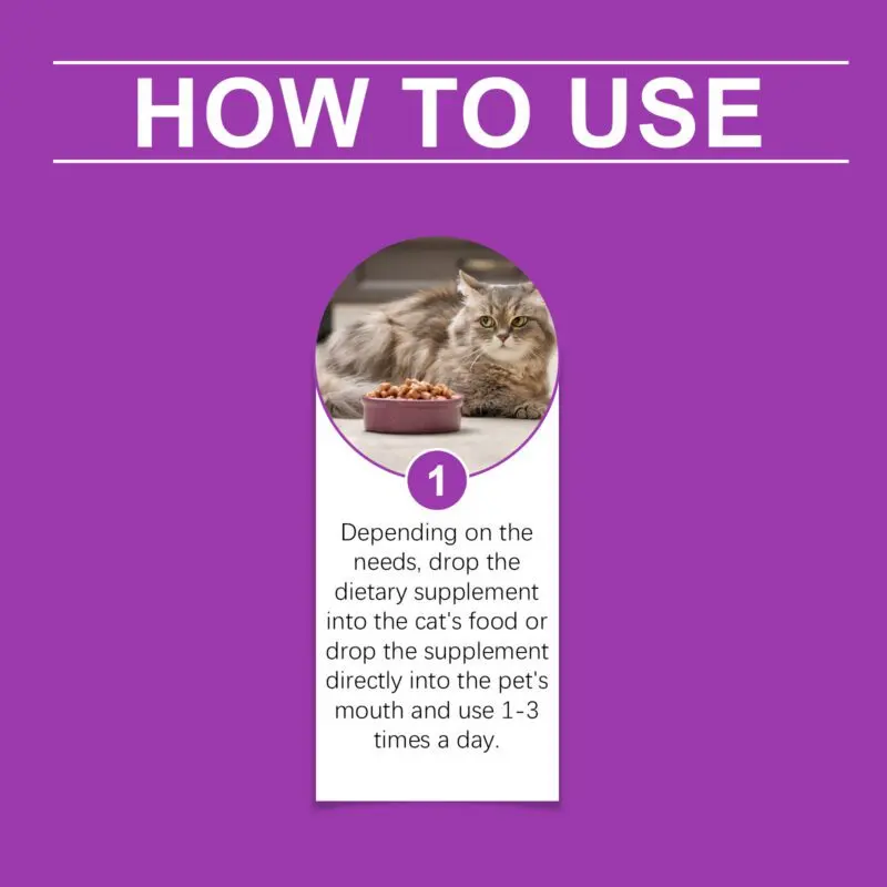 Yegbong Cat Vitamin Drops for Physical Comfort, Heart Health & Immunity Support - Image 6