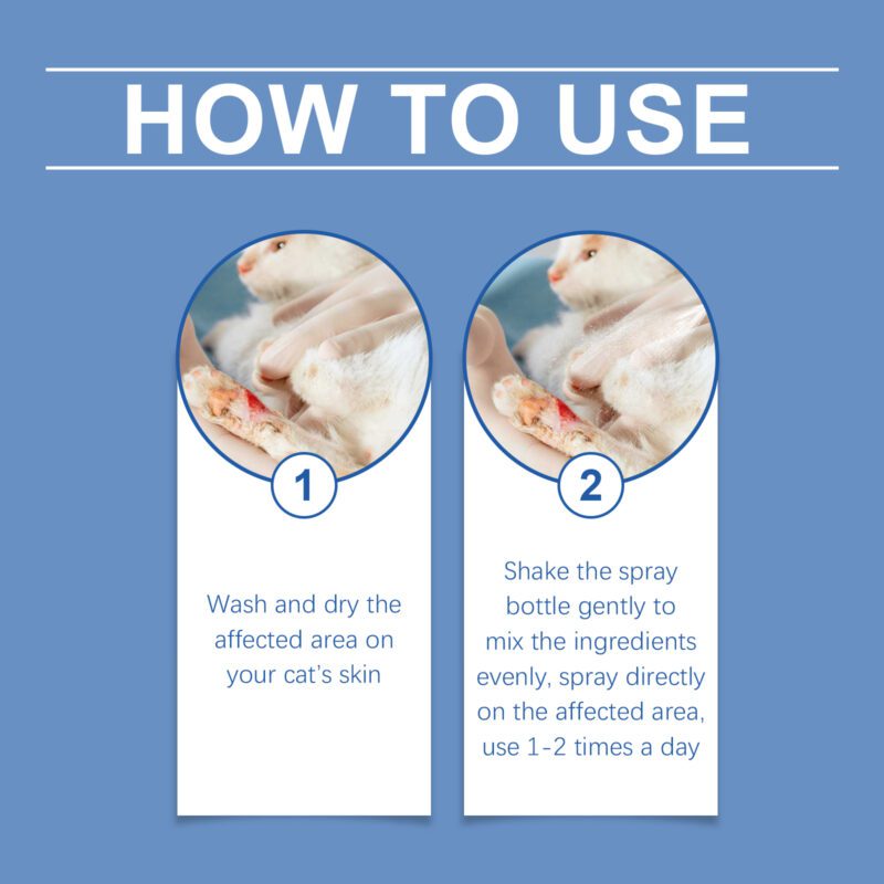 Yegbong Cat Skin Care Spray - Soothing Formula for Itching and Skin Discomfort - Image 6