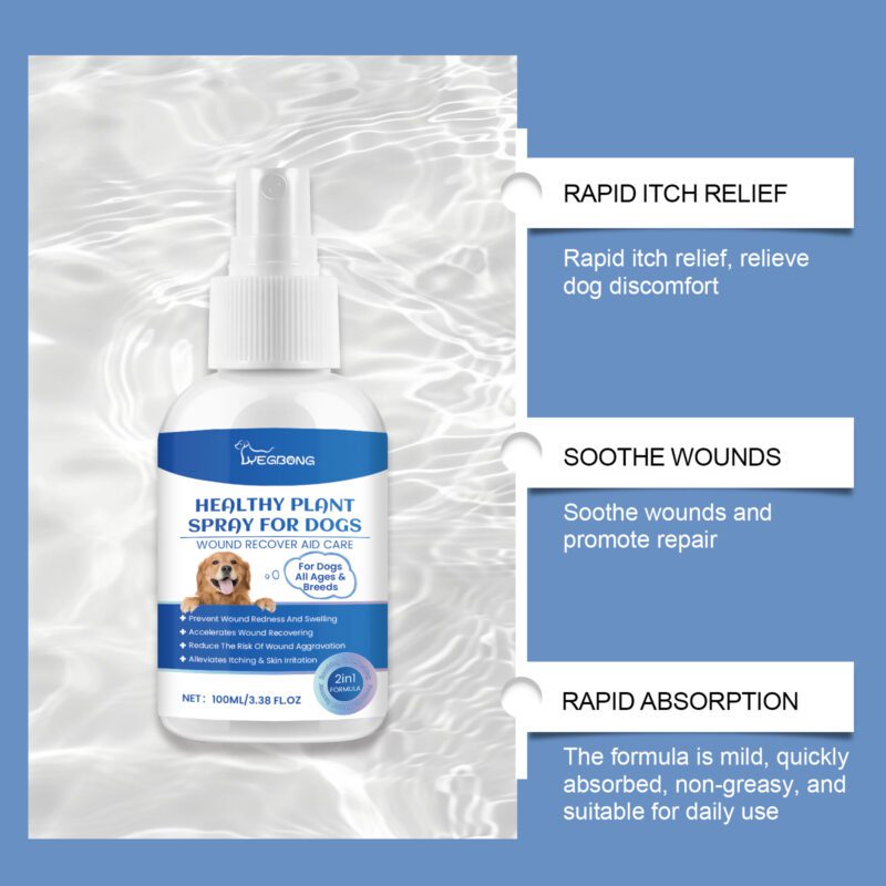 Yegbong Natural Plant Essence Dog Skin Care Spray - Gentle Cleansing & Soothing - Image 3