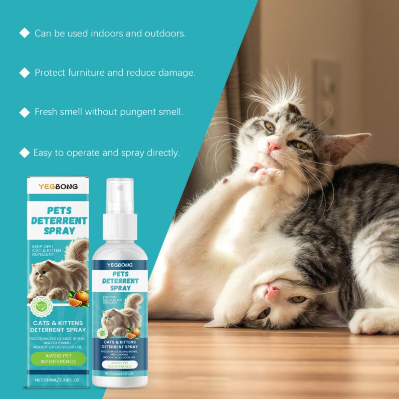 Yegbong Cat Anti-Scratch Spray for Furniture and Sofa - Prevent Pet Scratching - Image 4