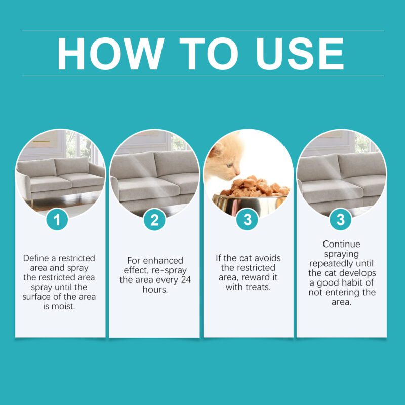 Yegbong Cat Anti-Scratch Spray for Furniture and Sofa - Prevent Pet Scratching - Image 6