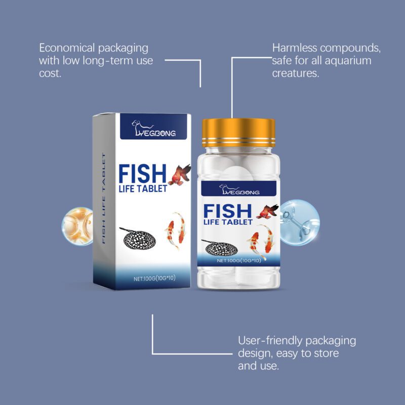 Yegbong Aquarium Salt Tablets for Ornamental Fish - Mineral Salt for Fish Culture and Aquarium Care - Image 3