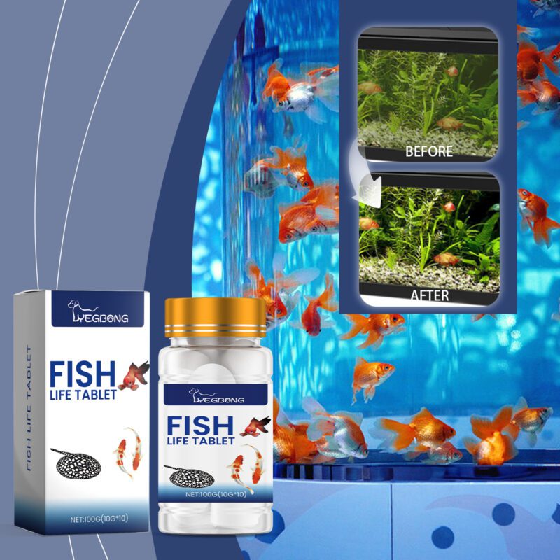 Yegbong Aquarium Salt Tablets for Ornamental Fish - Mineral Salt for Fish Culture and Aquarium Care - Image 2