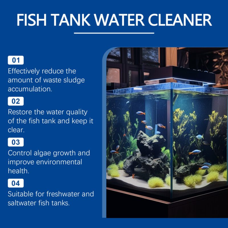 Yegbong Aquarium Water Clarifier: Stain & Sludge Remover, Algae Control for Clear Water - Image 3