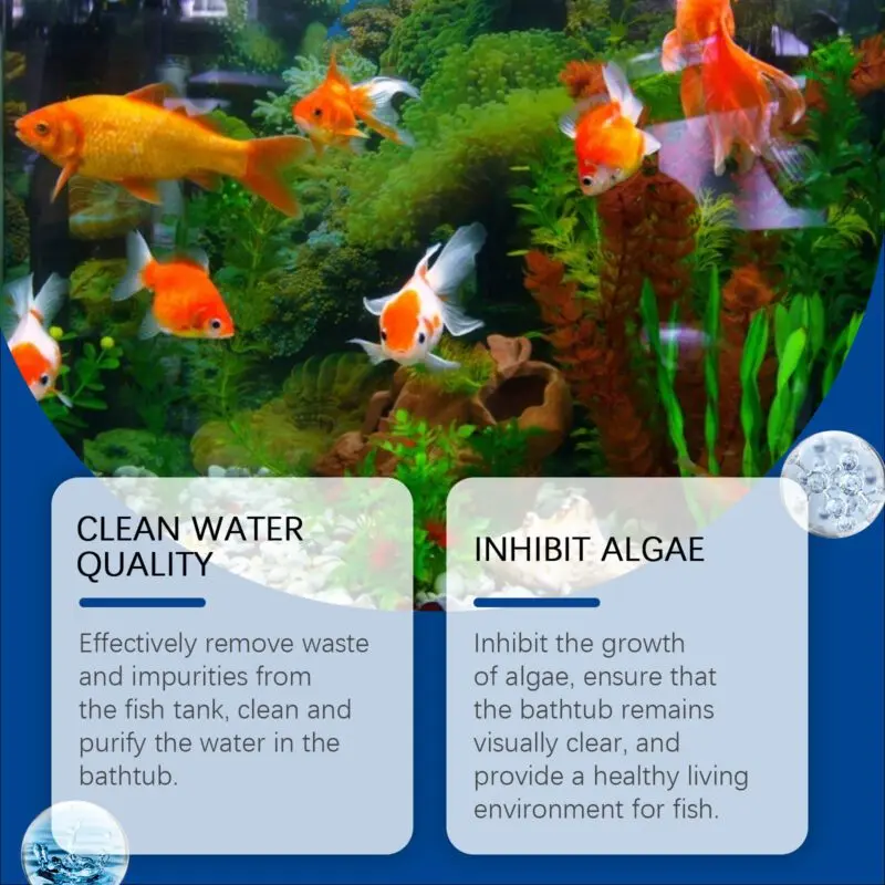 Yegbong Aquarium Water Clarifier: Stain & Sludge Remover, Algae Control for Clear Water - Image 4