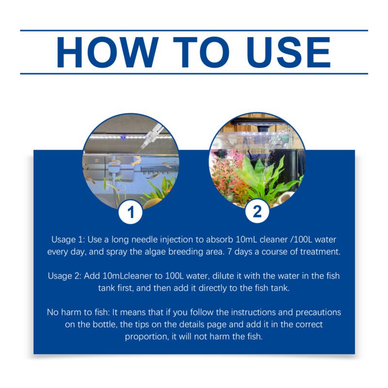 Yegbong Aquarium Water Clarifier: Stain & Sludge Remover, Algae Control for Clear Water - Image 6